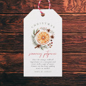 Kerst Borrelende Potpourri Cadeaulabel