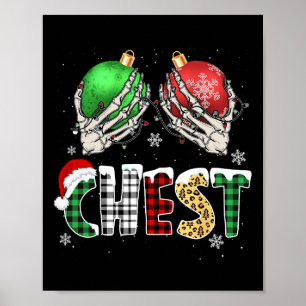 Kerst Borst Noten Kastanjes Xmas Paar Matchin Poster
