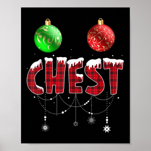 Kerst Borst Noten Matching Koppel Kastanjes 4 Poster (Voorkant)