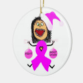 Kerst Borstkanker gevecht Keramisch Ornament (Links)