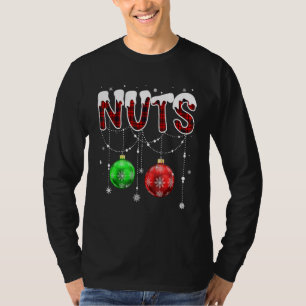 Kerst Borstnoten Bijpassende Koppel Kastanjes T-shirt