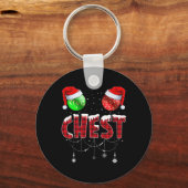 Kerst Borstnoten Koppel Borstnoten 1 Sleutelhanger (Voorkant)