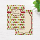 Kerst Bos Gift Label 2 Visitekaartje (Bureau)