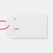 Kerst Boston Terrier Honden Cadeaulabel (Achterkant Horizontaal)