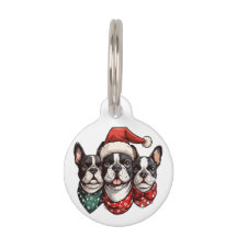 Kerst Boston Terrier Honden