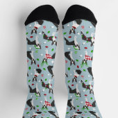 Kerst Boston Terrier Socks Sokken (Top)
