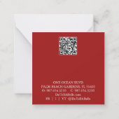 Kerst Botanicals Ketting Oorbellen Display Notitiekaartje (Achterkant)