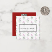 Kerst Botanicals Ketting Oorbellen Display Notitiekaartje (Voorkant / Achterkant in situ)