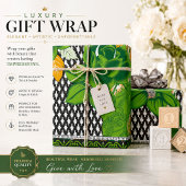 Kerst Botanisch Bloemendecoratie Inpakpapier