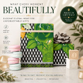 Kerst Botanisch Bloemendecoratie Inpakpapier