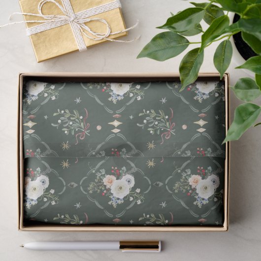 Kerst Botanisch Tissuepapier (Geschenk)
