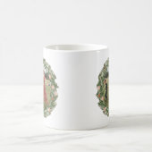 Kerst Botanische en Bloemengroen Foto Mok (Center)