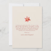 Kerst Botanische en bloemengroene fotokaart Kaart (Achterkant)