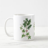 Kerst Botanische Holly en Ivy Mok (Links)