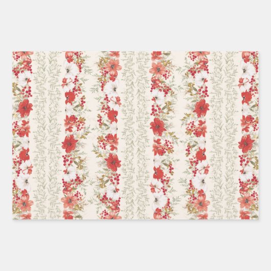 Kerst Botanische overvloed Elegante loof Inpakpapier Vel (Voorkant 2)
