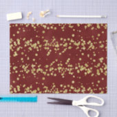 Kerst Bourgondië en Faux Gold Glitter Vakantie Tissuepapier (Craft)