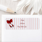 Kerst Bow Adresetiketten Etiket (Insitu)