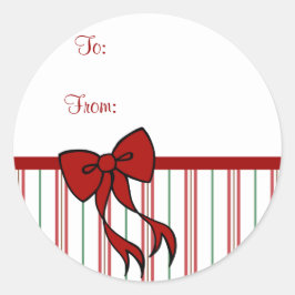 Kerst Bow Gift Label Stickers