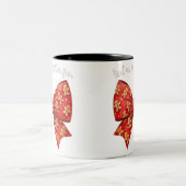 Kerst Bow Kerst Ginger Brood Bow Feestelijk Tweekleurige Koffiemok (Center)