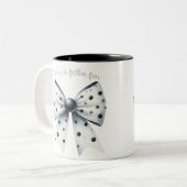 Kerst Bow Kerst Polka Dots Bow Feestelijk Tweekleurige Koffiemok (Voorkant links)