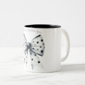 Kerst Bow Kerst Polka Dots Bow Feestelijk Tweekleurige Koffiemok (Voorkant rechts)