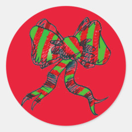 Kerst Bow Stickers