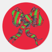 Kerst Bow Stickers (Voorkant)