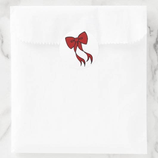 Kerst Bow Stickers (Tas)
