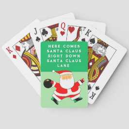 Kerst Bowling Pokerkaarten