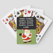 Kerst Bowling Pokerkaarten (Achterkant)