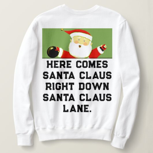 Kerst Bowling Trui (Design achterkant)