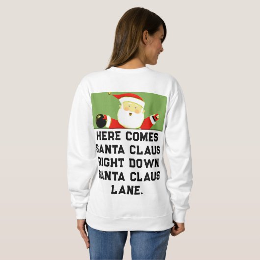 Kerst Bowling Trui (Achterkant volledig)
