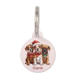 Kerst Boxer Dogs Huisdierpenning