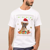Kerst Boxer Hond Lelijk Shirt (Voorkant)