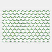 Kerst Boxwood Topiary Ginger Jar Ornamenten Inpakpapier Vel (Voorkant 2)