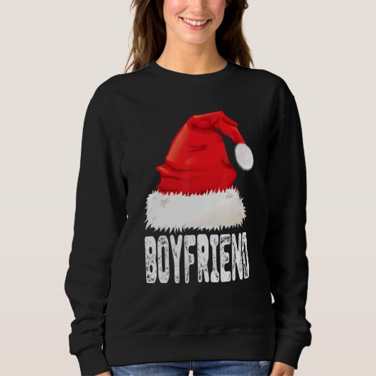 Kerst Boyfriend Kerstman Hoed Kerstmis Matching Fa Trui (Voorkant)