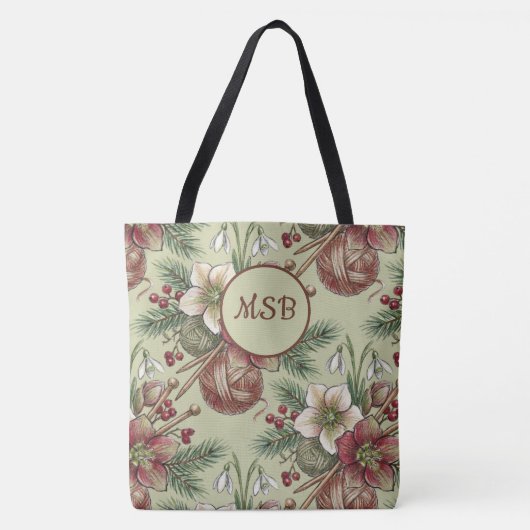 Kerst Brei Ambachtstas Tote Bag (Voorkant)