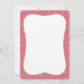 Kerst breien naald vlinder garen sneeuwvlok feestdagenkaart (Achterkant)