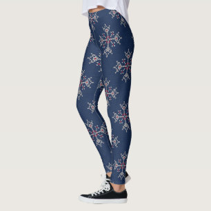 Kerst Breipatroon Lelijke Trui Navy Leggings