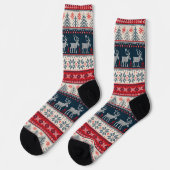 Kerst Breipatroon Rendier Sokken (Links)
