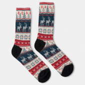 Kerst Breipatroon Rendier Sokken (Rechts)