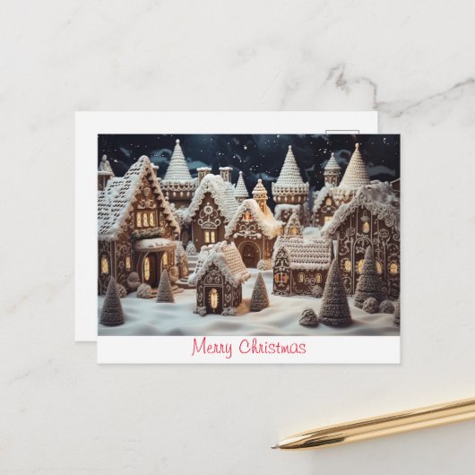  kerst briefkaart (Voorkant / Achterkant in situ)