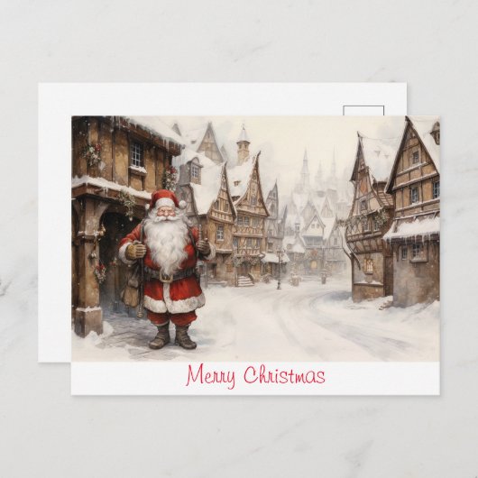  kerst briefkaart (Voorkant / Achterkant)