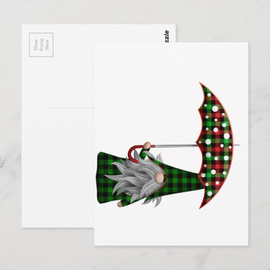 kerst briefkaart (Voorkant / Achterkant)