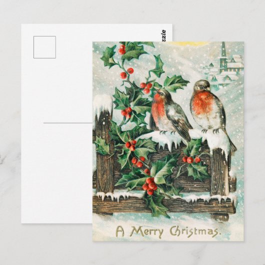  kerst briefkaart (Voorkant / Achterkant)