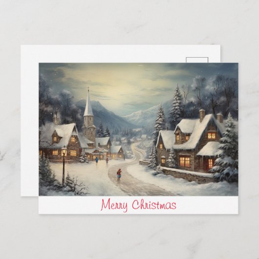  kerst briefkaart (Voorkant / Achterkant)