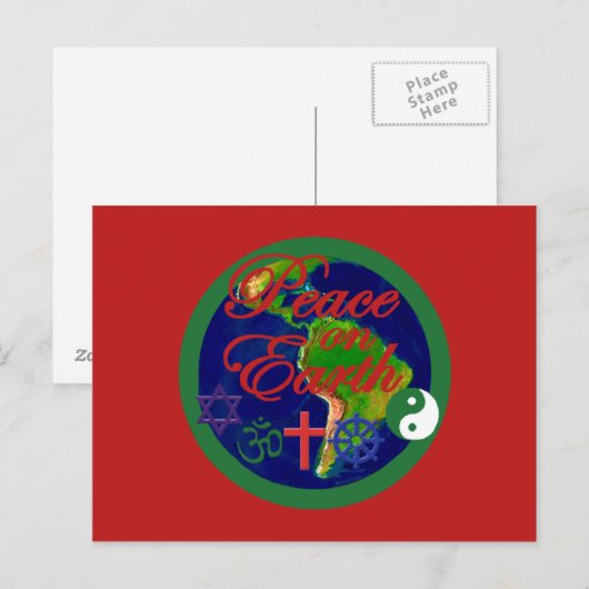 KERST BRIEFKAART (Voorkant / Achterkant)