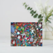 Kerst, briefkaart (Staand voorkant)