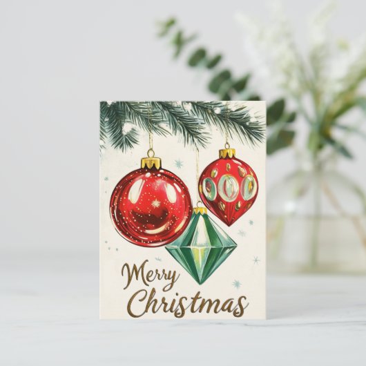  kerst briefkaart (Staand voorkant)