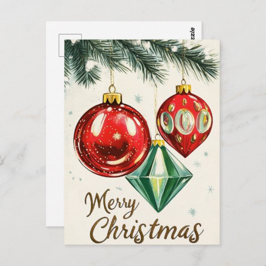  kerst briefkaart (Voorkant / Achterkant)